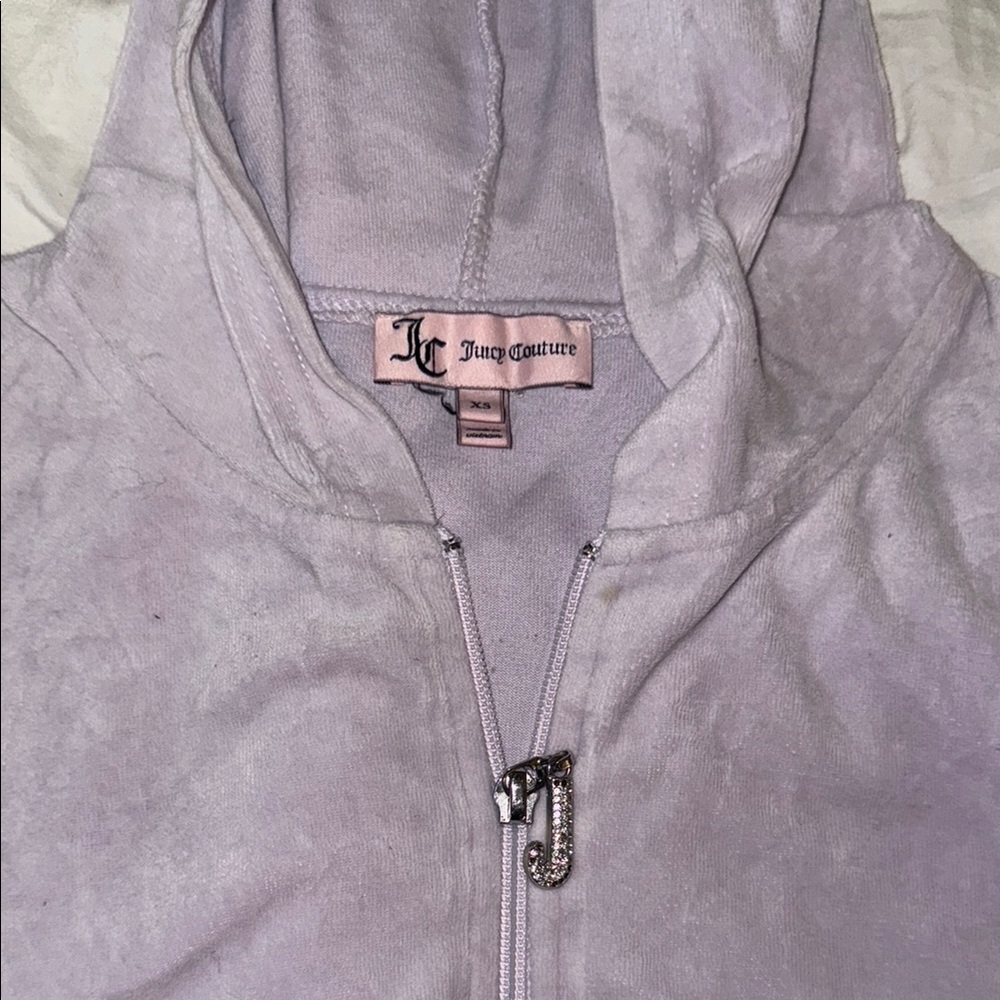 Juicy Couture Light Purple Zip-Up Hoodie